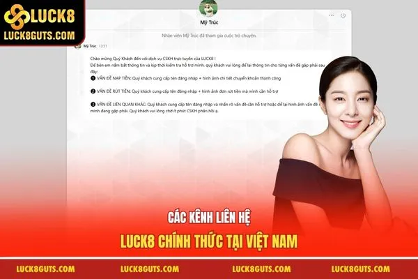 Các kênh liên hệ Luck8 chính thức tại Việt Nam