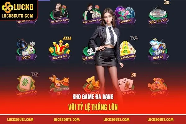Giới Thiệu Nhà Cái Luck8 - Sân Chơi Số 1 Tại Việt Nam 7 Kho game đa dạng với tỷ lệ thắng lớn